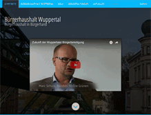 Tablet Screenshot of buergerhaushalt-wuppertal.de